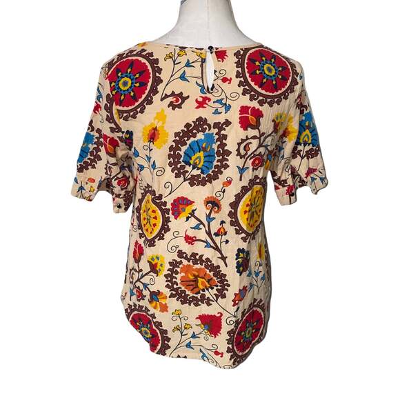 Emery Rose Vintage shirt Floral Print Shirt Pullover Size Large L-26", bust 20" - Picture 3 of 6